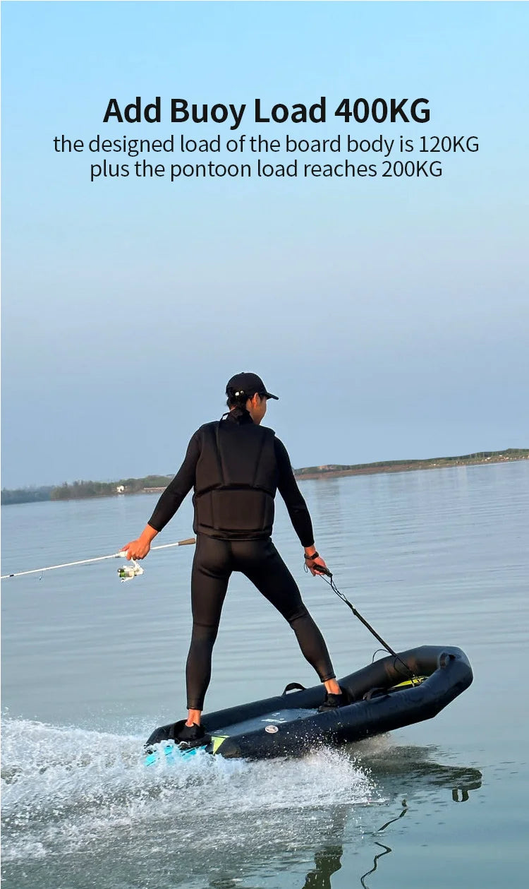 Jet Surfboard Carbon Fiber, Engine Powered Surfboard for Lakes Rivers, Motorized Jet Board for Adults Unisex, YS-08