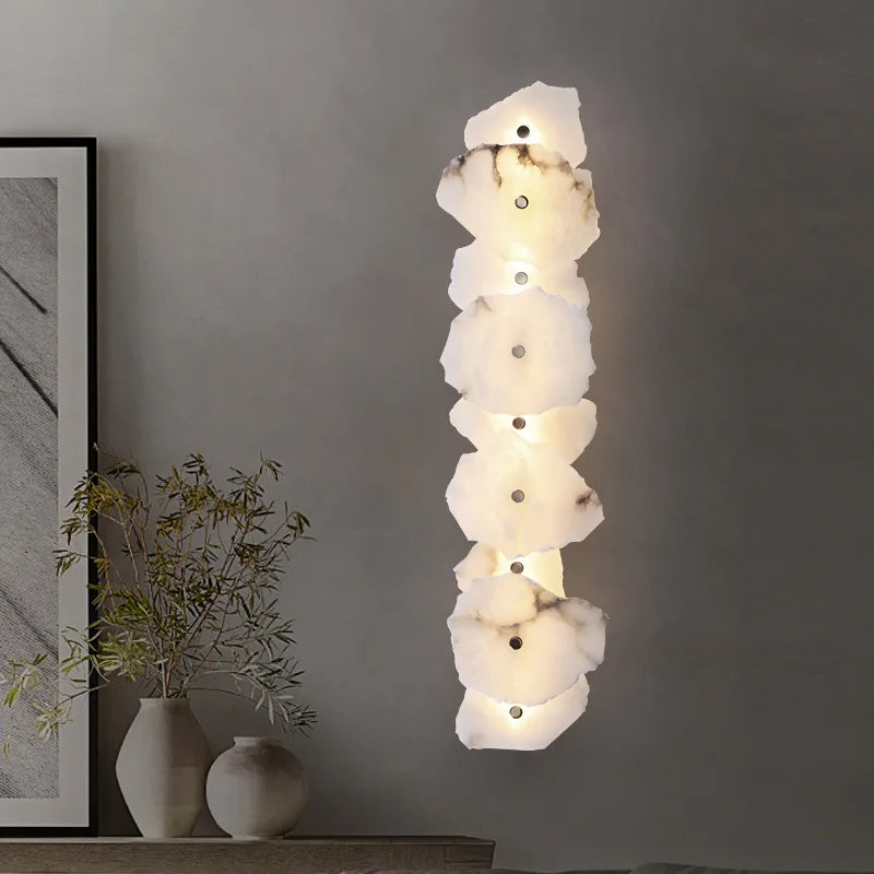 Modern Light Luxury Marble Wall Lamp Bedroom Bedside Tv Background Aisle Corridor Lighting