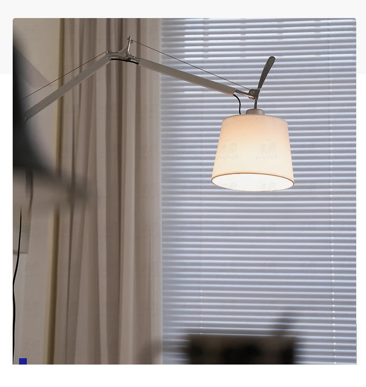 Adjustable Wall Lamp Aluminum Modern Foldable Long Swing Arm  sconces lamps Telescopic wall lights Bedside Study Reading Sconce