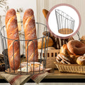 Premium Woven Bread Basket with Iron Frame and PP Material Rustic Storage Basket for Kitchen Counter Serving Fruits Vegetables