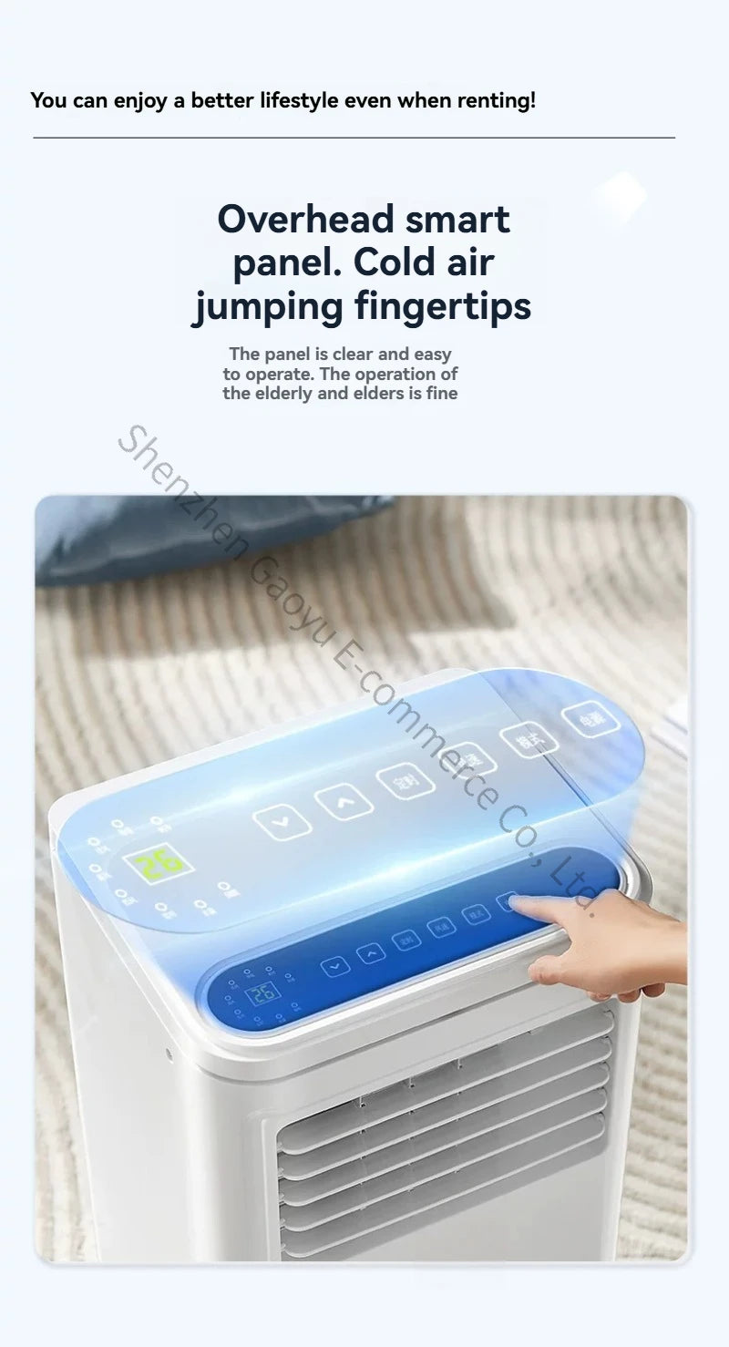 Portable Air Conditioner with Heating and Cooling, No Outdoor Unit, Easy Install for Rental Room, Dormitory, Kitchen, Office
