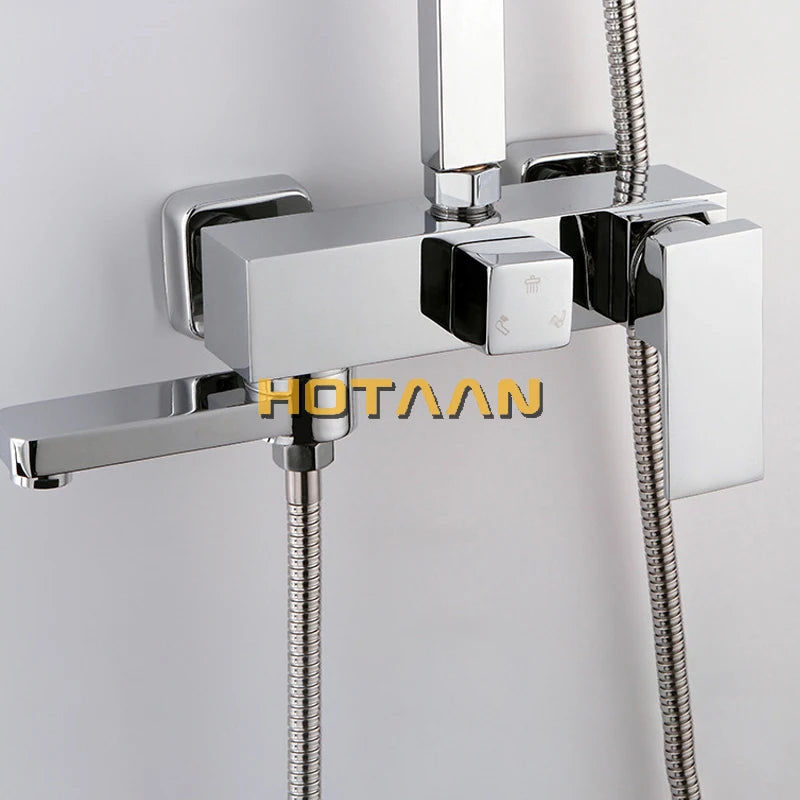 . Bathroom Mixer Bath Tub Copper Mixing Control Valve Wall Mounted Shower Faucet concealed faucet YT-5356