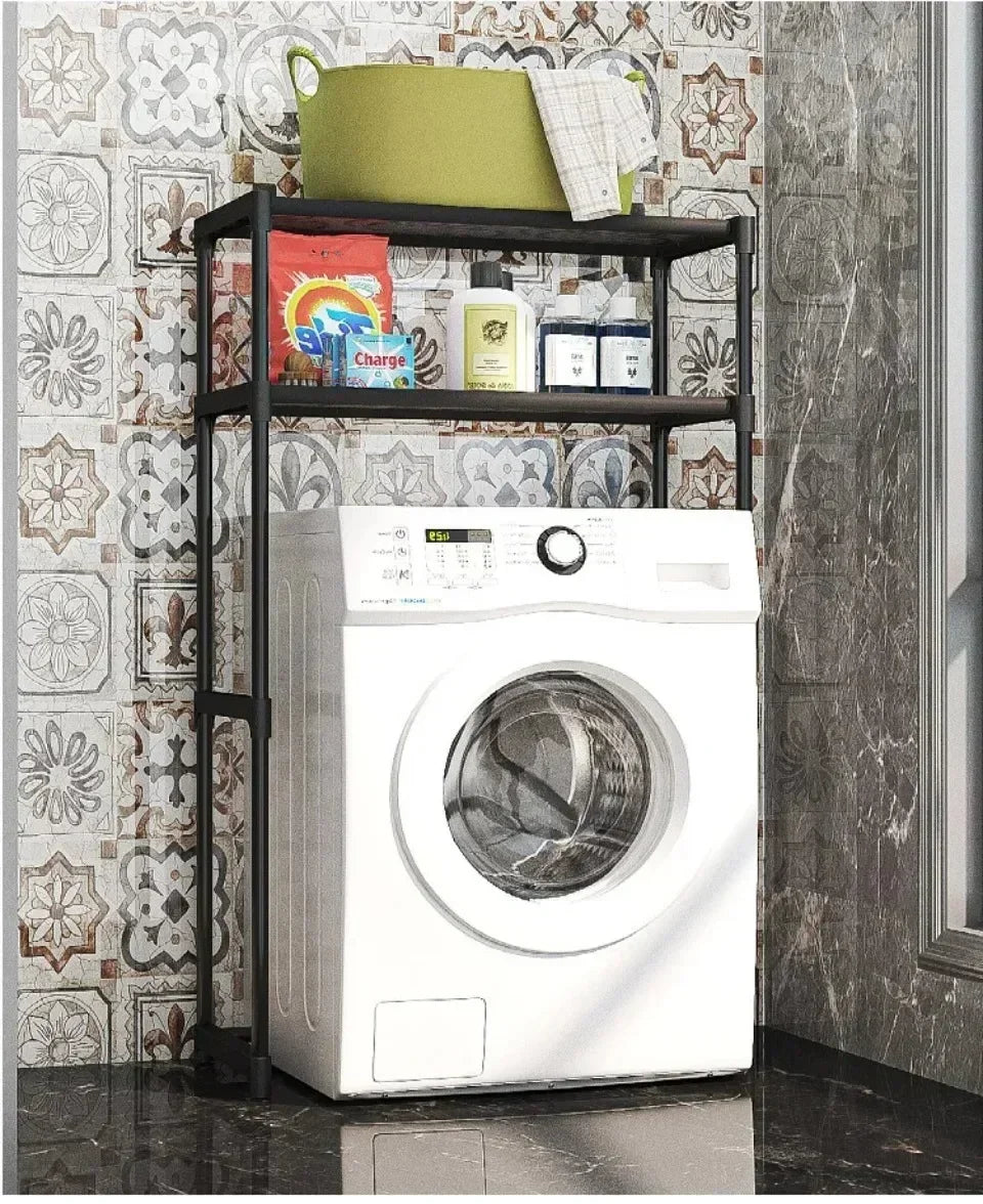Washing Machine Shelf Multilayer Perforation-Free Shelf Space-saving Above The Toilet Toilet Storage Racks Floor Standing Holder