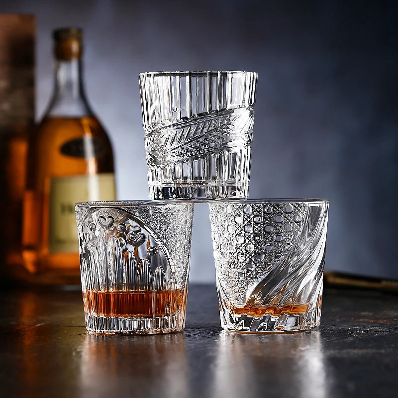 Whiskey Glasses, Scotch Whisky, Bourbon, Cocktails, RUM, Durable Whiskey Glasses