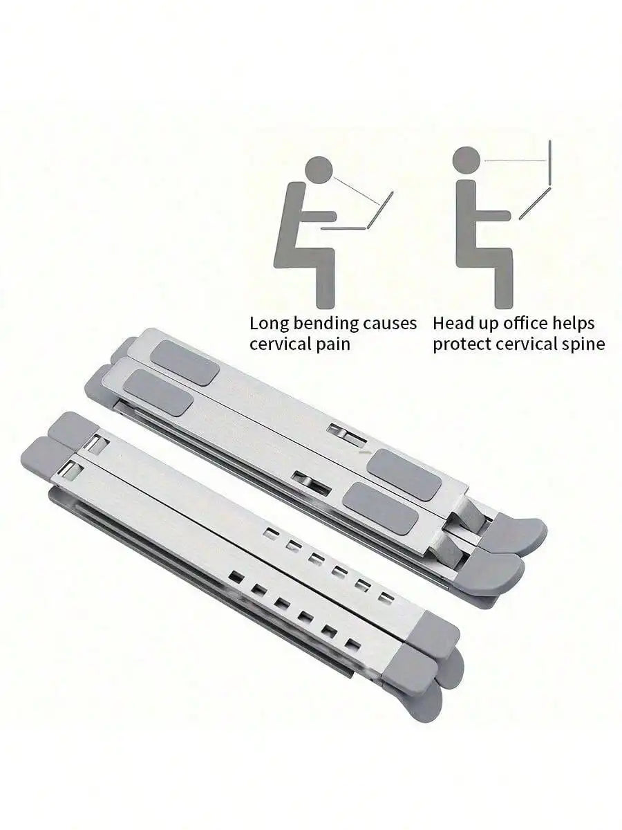 Portable laptop stand aluminum alloy foldable stand suitable for foldable PC, tablet, laptop stand, desktop laptop