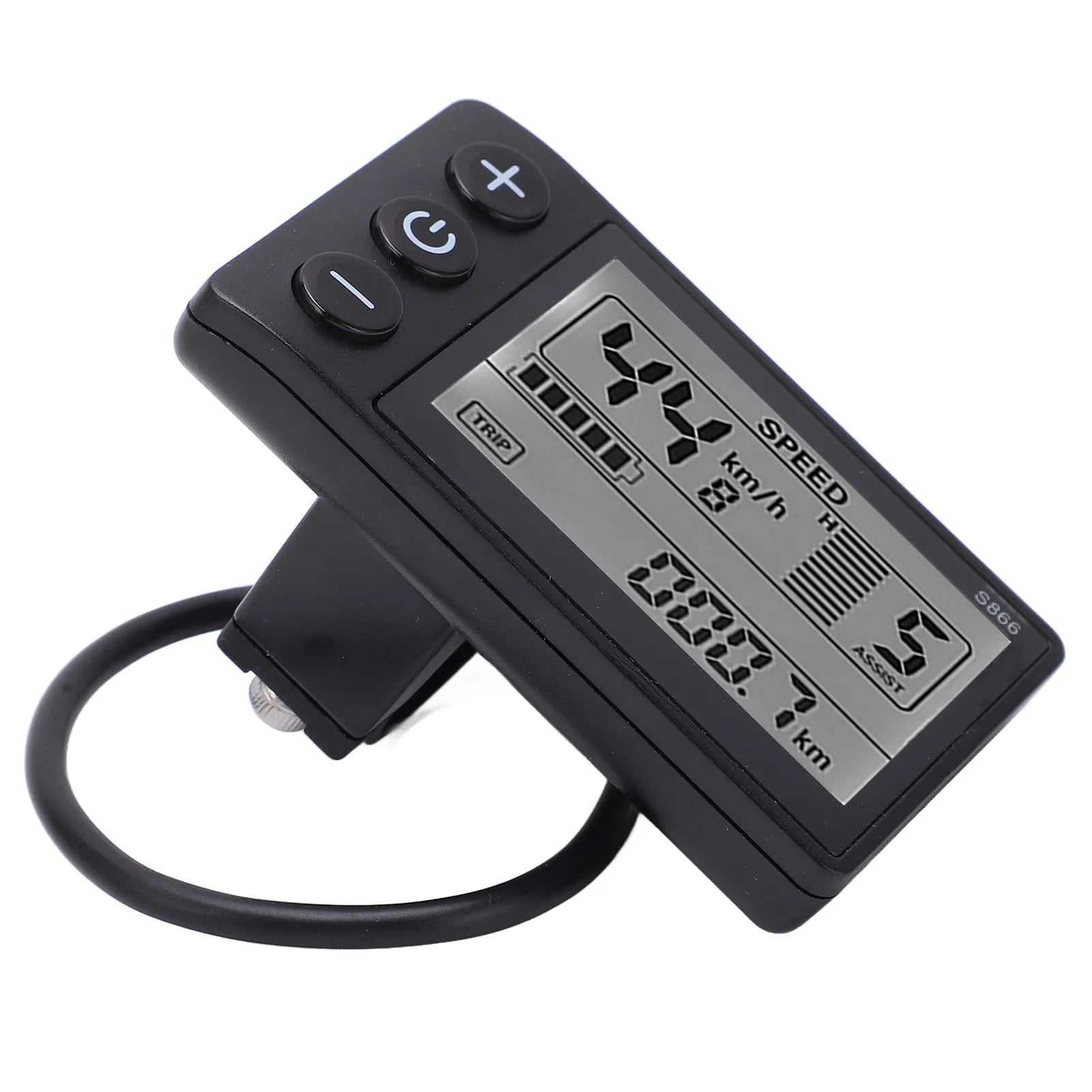 Electric Bike S866 LCD Display Electric Bicycle Display LCD Meter 24V 36V 48V Scooter Control Panel with SM/Waterproof Plug