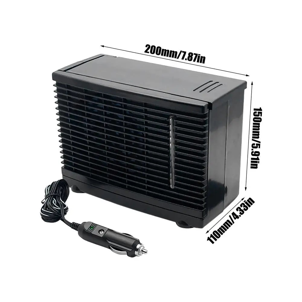 12V Mini Portable Car Air Conditioner Fan, Evaporative Water Cooling Air Cooler with Water Tank, Personal Cooling Appliance Fans