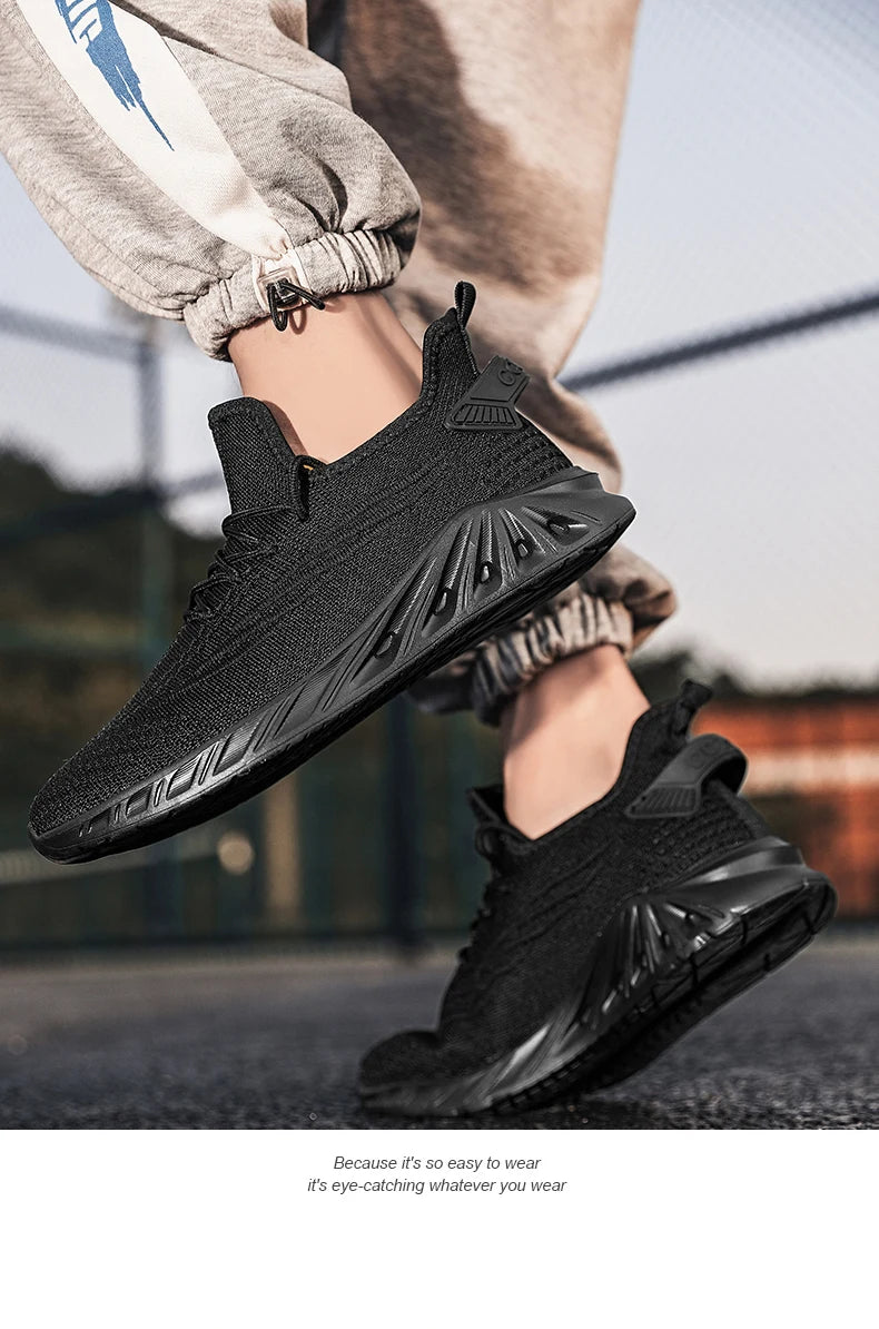 Marathon Running Shoes Casual Men Sports Outdoor Lightweight Shock-Absorbing HardWearing Male Comfortable Athletic WalSneakers