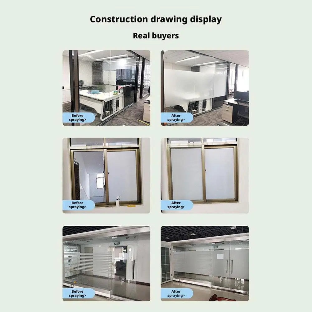 Frosted Glass Paint Frosted Paint Privacy Protection Bathroom Room Matte Anti Peeping Paint Coating Window Blackout Art Paint