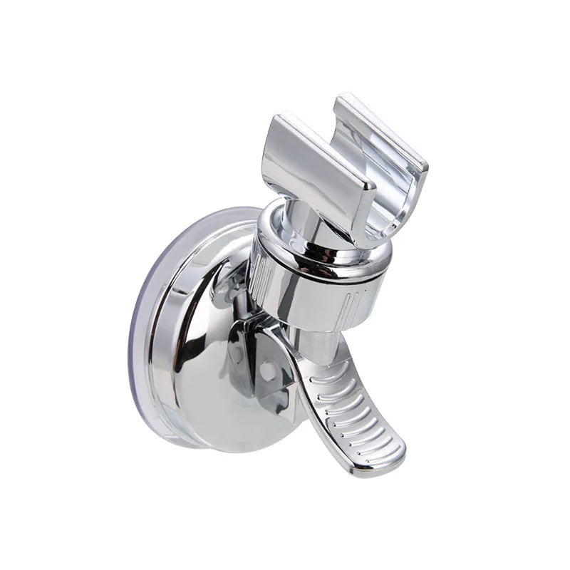 Adjustable Handheld Shower Head Holder with Strong Vacuum Suction Cup Wall Mount Rotating Base for Bathroom Organization