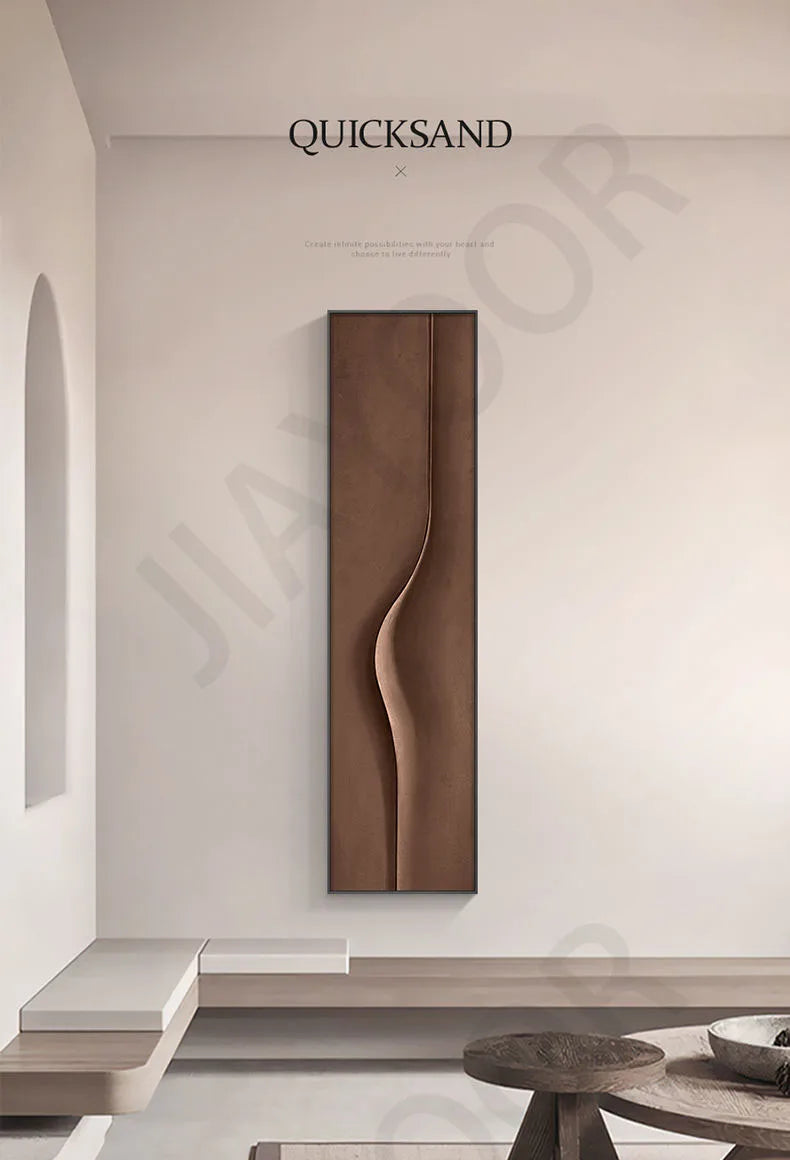 Modern Light Luxury Corridor Hanging Painting Interior Entrance Decoration  Simple Abstract Long Strip Vertical LED Wall Lamp