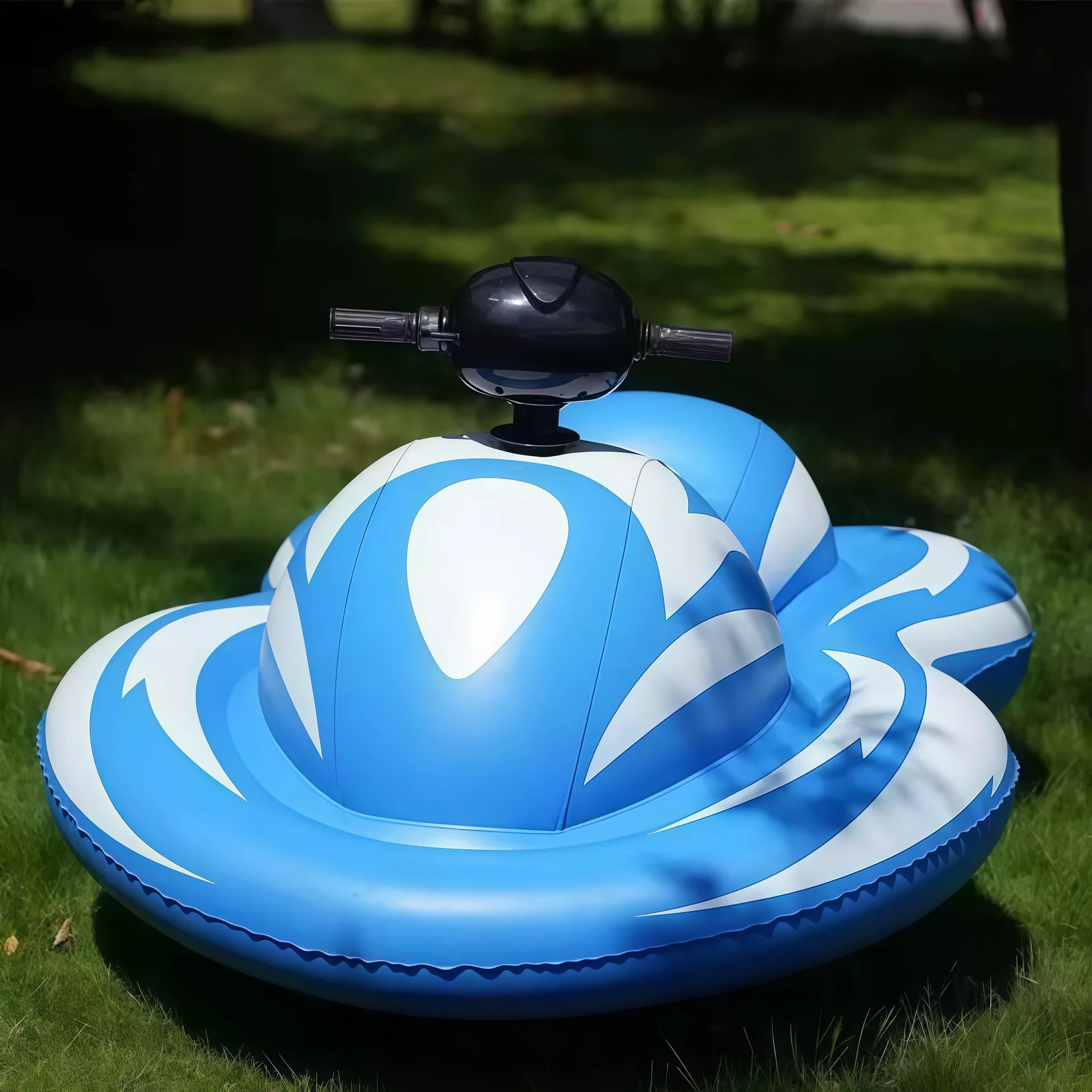 Powered Inflatable Water Scooter Toy – Motorized Surfboard with Handle Steering for Adults & Home, Pool/Lake Ride-on