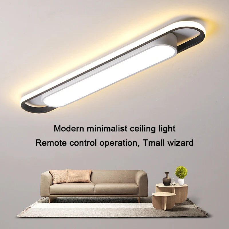 Aisle LED Ceiling Light Rectangular Home Ceiling Chandelier Bedroom Kitchen Decor Lamp Modern Indoor Lighting Living Dining Room
