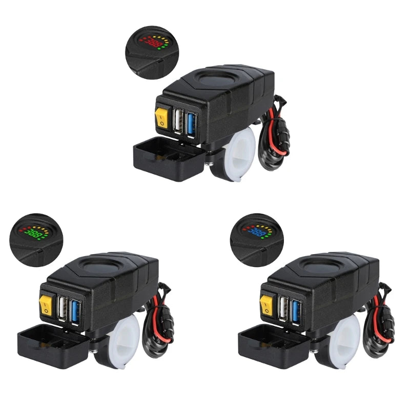 DC20-80V E-bike Phones QC3.0 Fast Charging Adapter Electric USB Electric Bikes Accessory Part