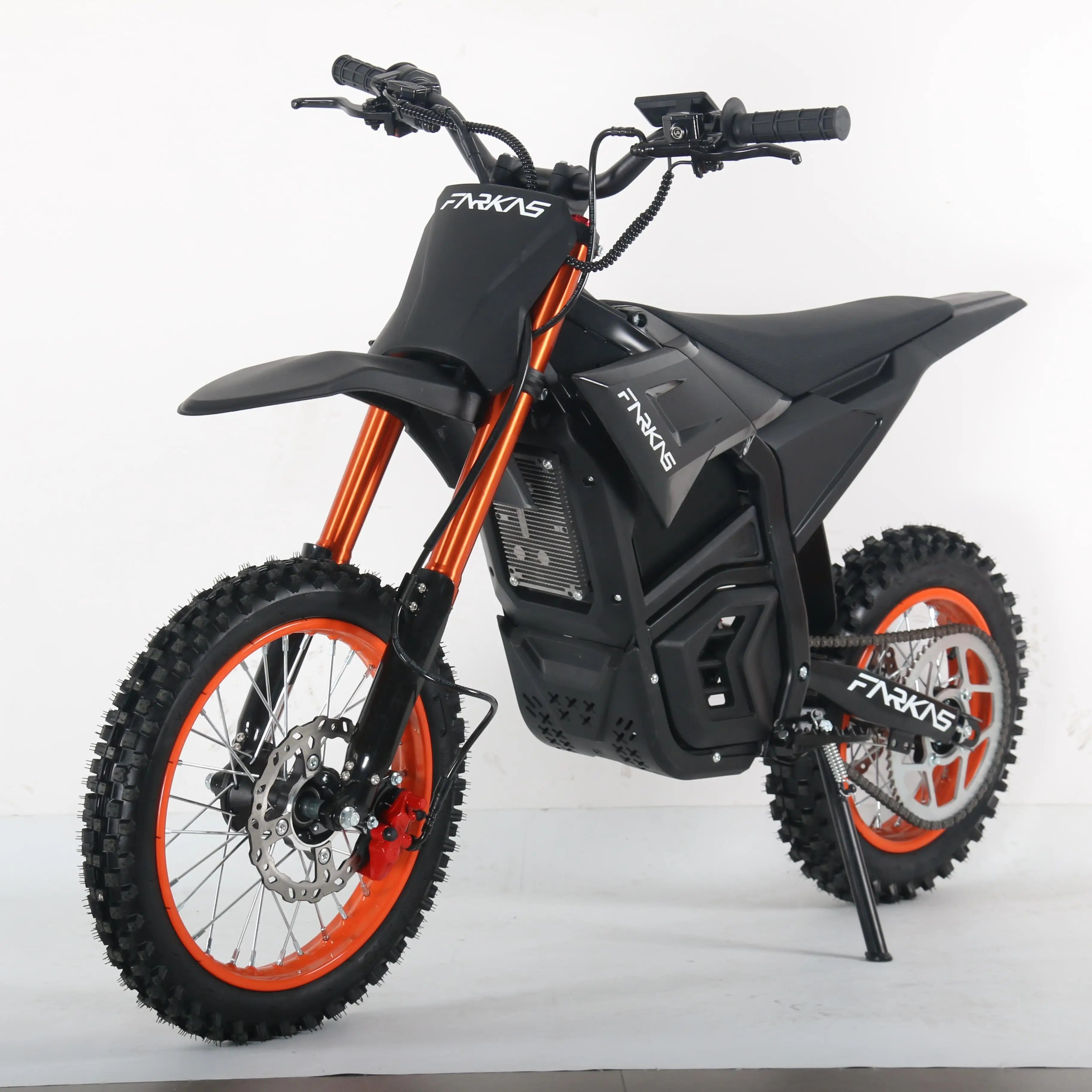 Dropshipping Electric Motocross Bike 60V 27AH 1600W,40Mph,37 Miles,Urban Commuting Front 17";Rear 14" Off-Road Electric Bike