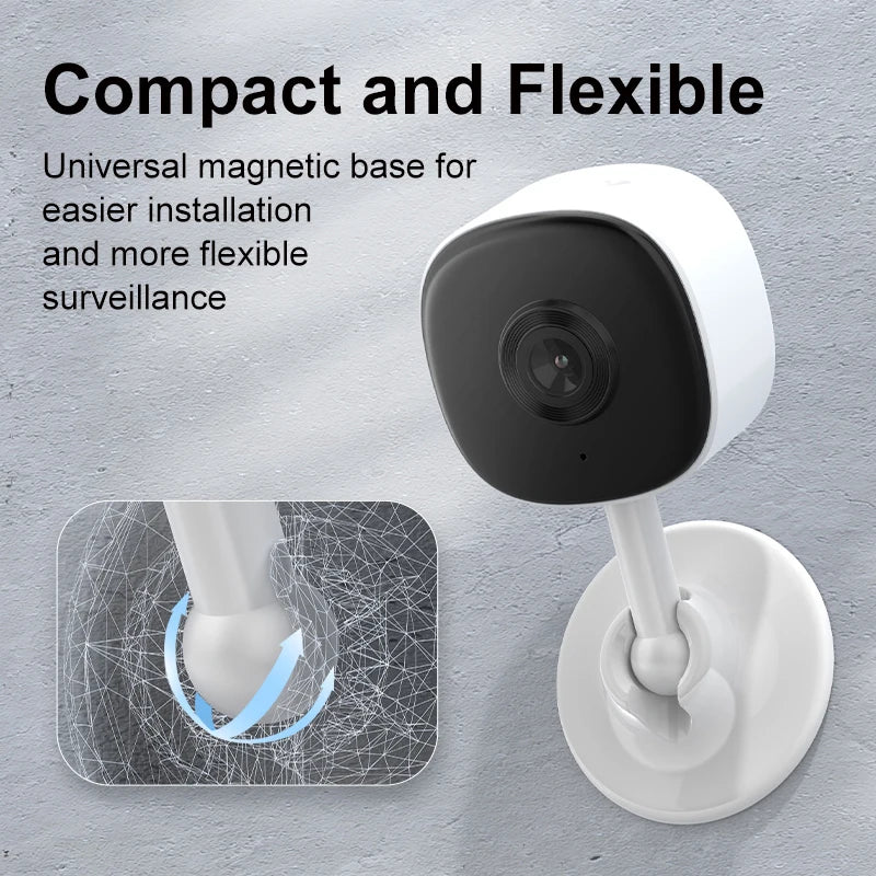 Smart Home Security Camera - 1080P WiFi Indoor Cam with Human Motion Detection, Auto Tracking, Night Vision & Audio Recording