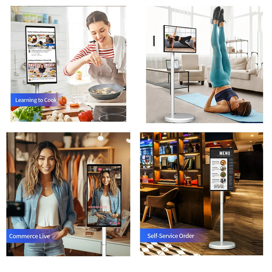 Wholesale Price 21.5 Inch Internet Tv Build In 5 Hours Battery Interactive Smart Led Tv Smart Tv With Ips Touch Screen