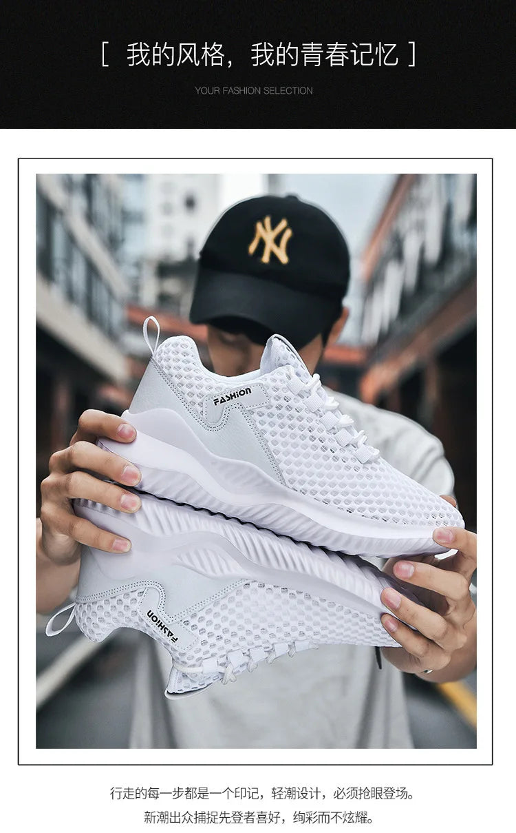 2026 Summer Men's Loafers Walking Mesh Breathable Summer Comfortable Casual Shoes Sneakers Zapatillas Hombre Men Running shoes