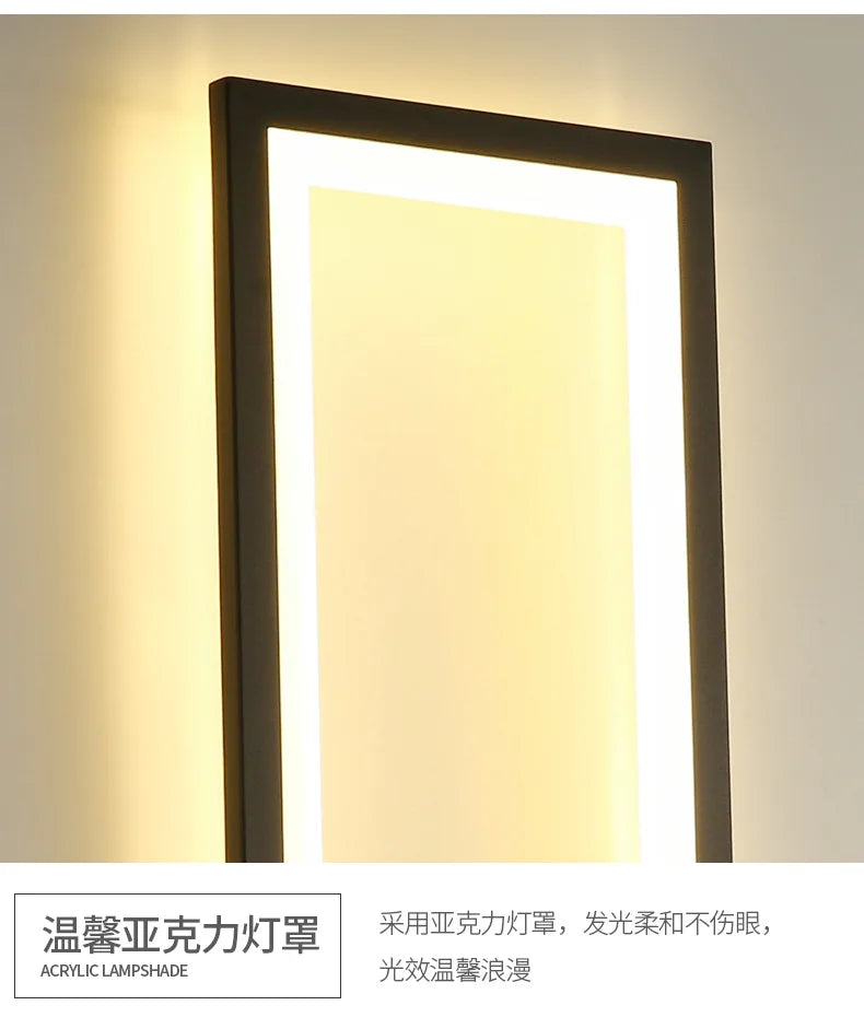Modern Creative Wall Light LED Simple TV Background Wall Lights Bedroom Bedside Wall lamp Decorations Kitchen Indoor Lighting