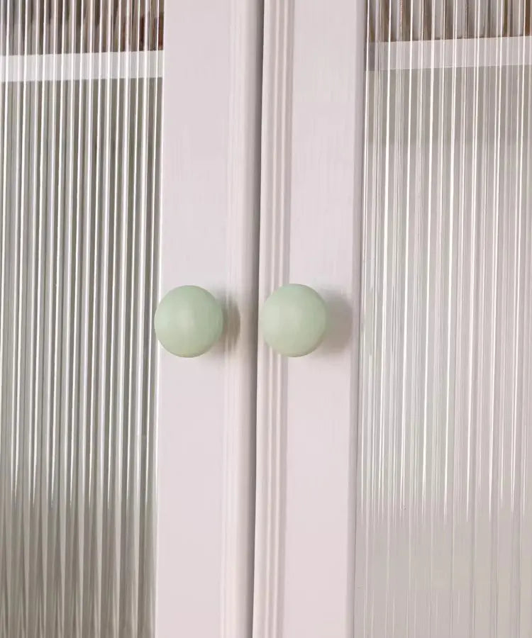 Colorful Ceramic Cabinet Handles for Children's Room Cute Drawer Round Knobs Heart Shaped Wardrobe Pulls Furniture Hardware1 pc