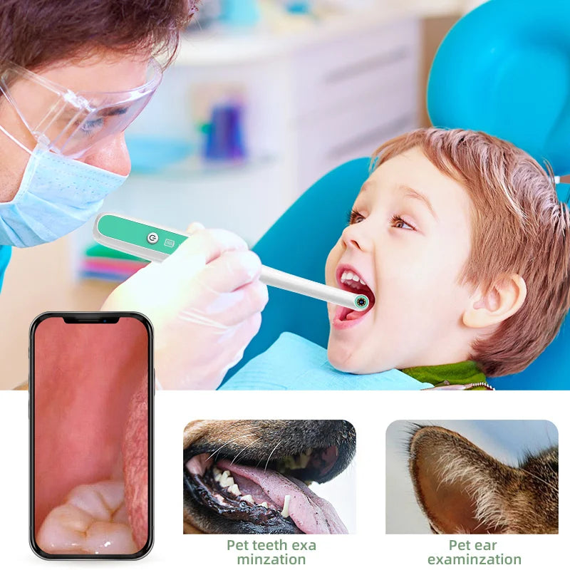 Endoscope Camera with 8 Adjustable LED Lights Visual Endoscope Camera Compatible with Android and iPhone,for Individuals Pet