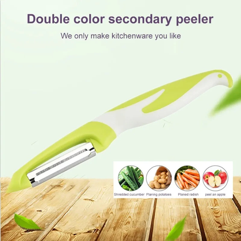1pc Stainless Steel Carrot Potato Peeler Anti-slip Fruits Vegetables Slicer Cutter Hand Tool Kitchen Gadgets