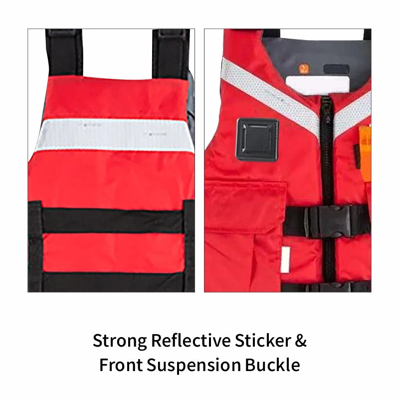 Impact Vest Life Jacket for Adults, Water Sports Life Vests, Surf Lifeguard, Kayaking and Water Sports, Size XXL for 110 kg