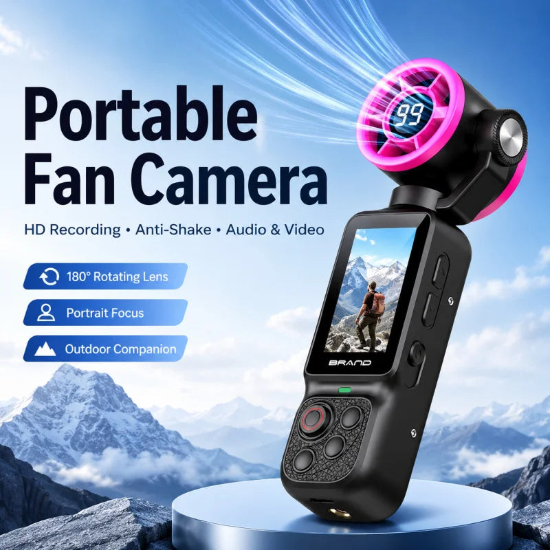 HD Handheld Sports Camera Mini Portable Video Recorder Anti Shake Action Camera for Vlog Audio Recording Students
