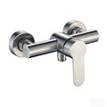304 Stainless Steel Bathroom Shower Faucet Wall Mounted Triple Tub Faucet Hot and Cold Water Mixing Valve Faucet with G1/2 Inch