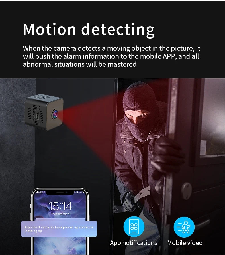 Mini Camera WiFi 1080P HD Wireless Security Monitor For Home Night Version Protection Remote Intelligent Camcorder 2026 New ﻿