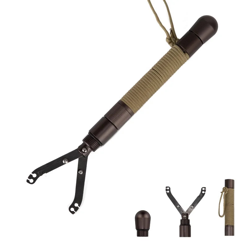 Outdoor Camping Hiking Stick DIY Self Defense Handle Tool Accessory Shovel Extra Extended Handles for Camping Gear