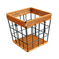 Anti-rust Iron Basket Woven Baguette Basket Cake Shop European Rattan Baking Baskets Baguette  Organizador Organizer Органайзери