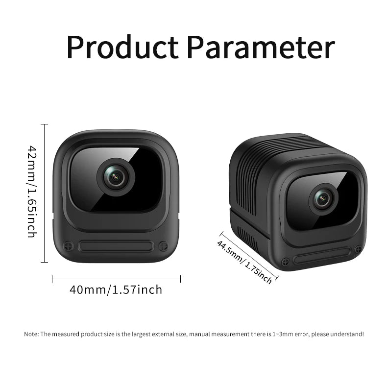 Mini Security Camera Pro Full HD WiFi Surveillance With 2 Way Audio Motion Detection Infrared Night Vision Security O-Kam Cam
