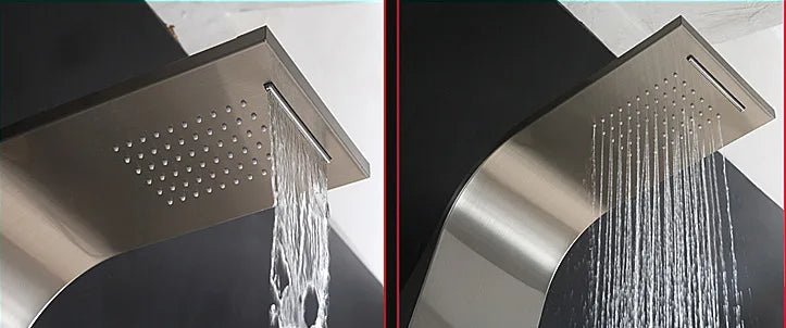 Intelligent constant temperature wall-mounted integrated bath shower set