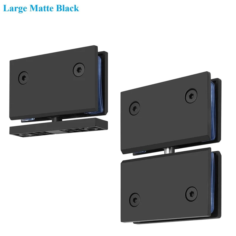 1Pair SUS304 Framless Glass Door Pivot Hinge For Shower Enclosure Commercial Entry Cubicle