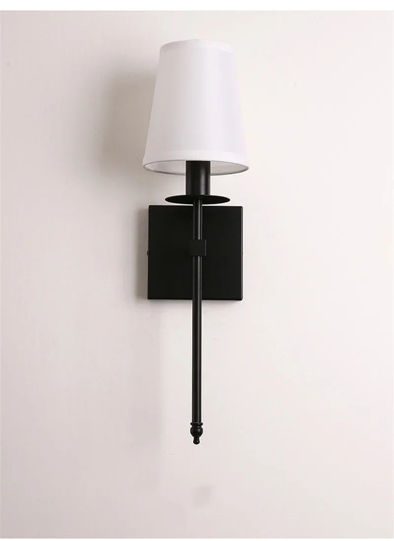 Modern American Led Wall Lamp Decor Bathroom Mirror Light Bedroom Corridor Stairs Cloth Indoor TV Background Decor Light