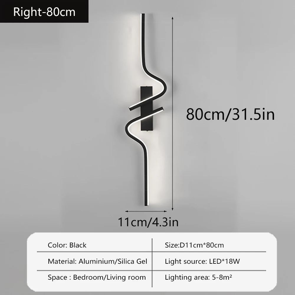 Modern Design LED Wall Light Indoor Atmosphere Living Room Sofa Bedroom Corridor Entrance Villa Courtyard Wall light