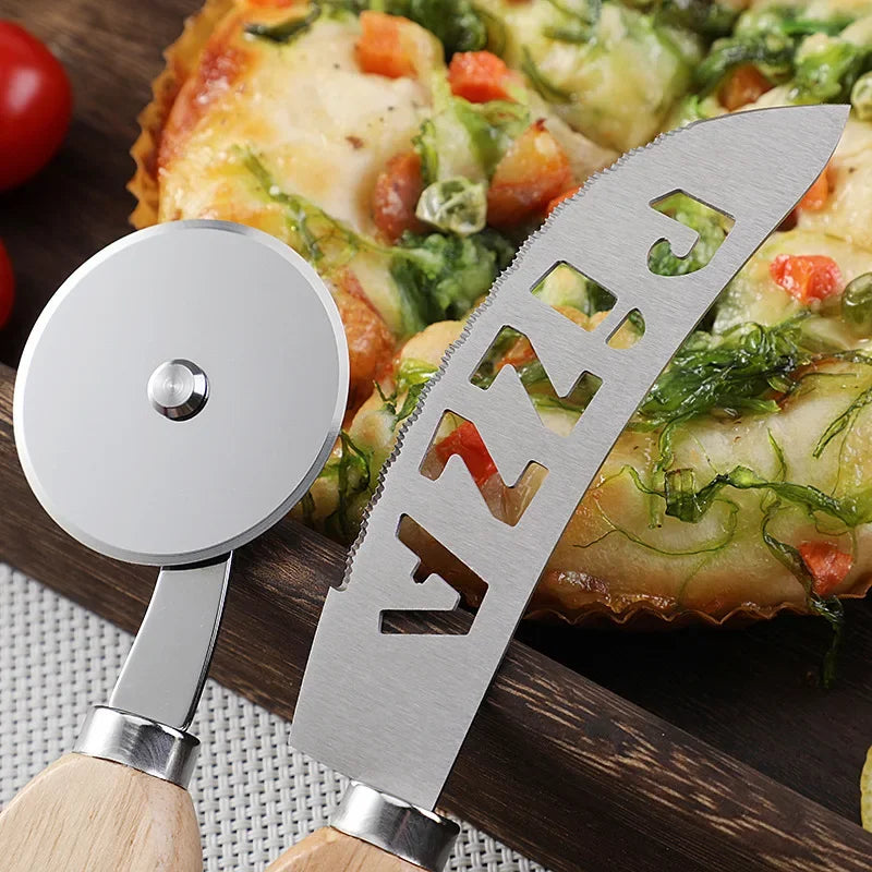 Pizza Cutter Stainless Steel Pizza Knife Pizza Slicer Kitchen Gadgets for Cheese Cake Bread Pie Waffles Bakeware Kitchen Tools