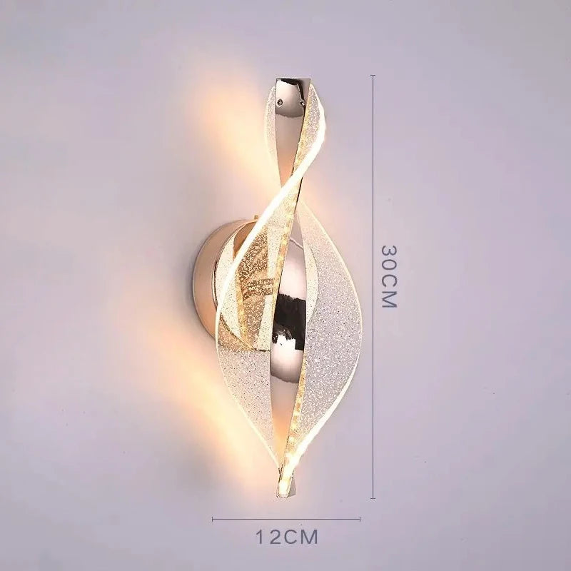 Nordic LED Wall Lamp Indoor Living Room Lighting Originality Lamps Home Decoration Aisle LED Acrylic Bedside Modern Wall Lights