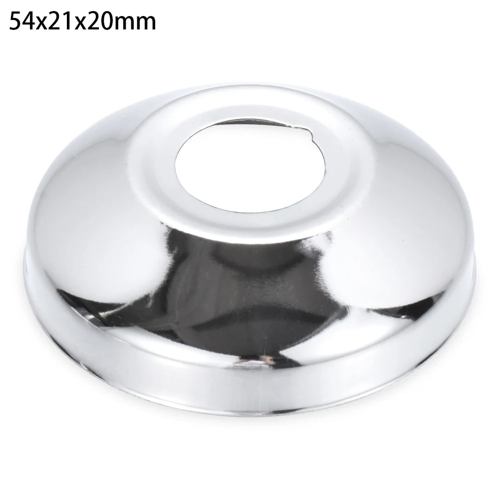 1Pc Stainless Steel Shower Kitchen Faucet Decorative Cover Wall Flange Self-Adhesive Pipe Wall Covers Bathroom Accessories New