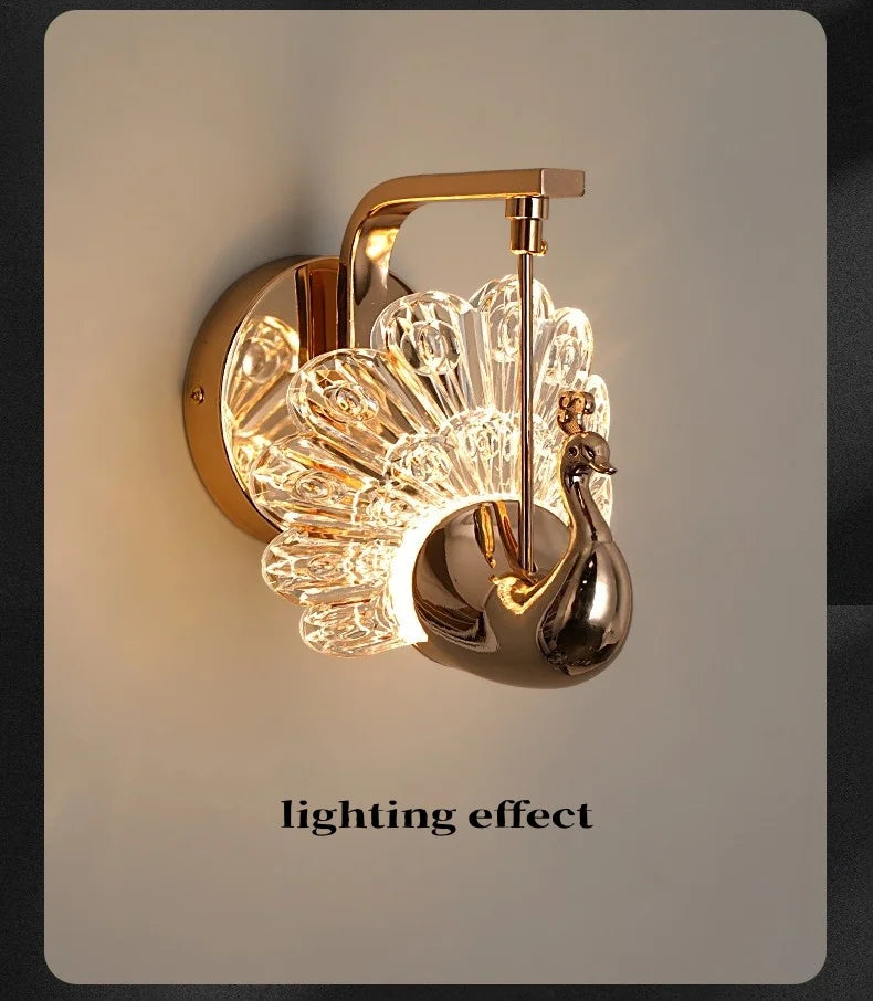 Light Luxury Led Wall Lamp Home Decoration Bedroom Bedside Lamp Living Room Hotel Dining Room Background Staircase Wall Lamp
