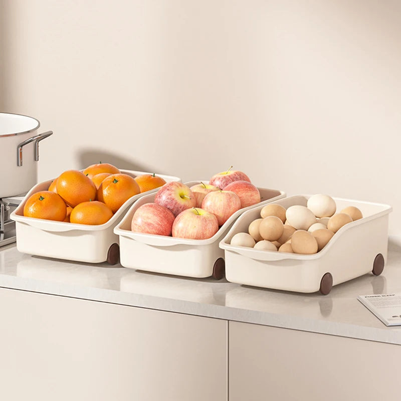 【N】Kitchen Sundries Storage Case With Wheels Seasoning Bottle Jar Storage Container Kitchen Closet Organizer