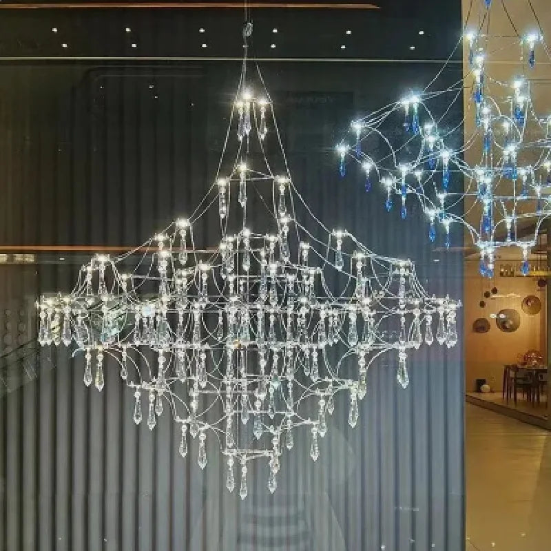 Luxury Chandelier LED Crystal Chandelier Restaurant Modern Light Romantic Living Room Villa Full of Stars Decorative Lighting