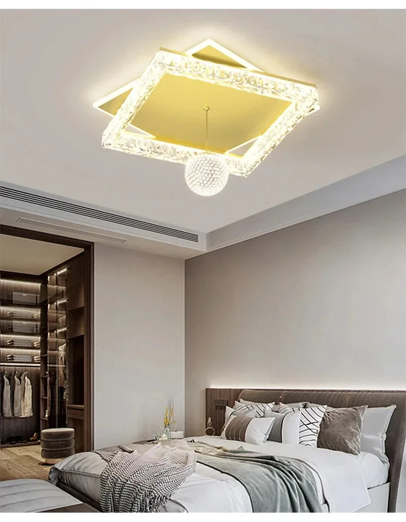 Home Decoration Chandelier Modern Light Luxury LED Ceiling Lamp For Living Room Bedroom Home Decor Indoor Lighting Light Fixture