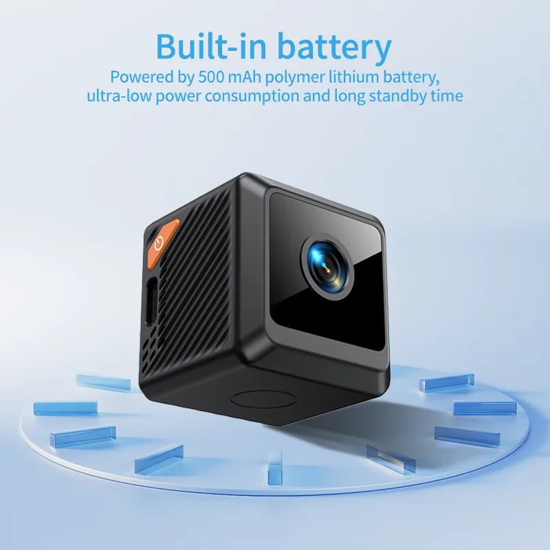 W02 1080P mini security protection home night vision surveillance Outdoor camping WIFI Subminiature smart home camera cctv video