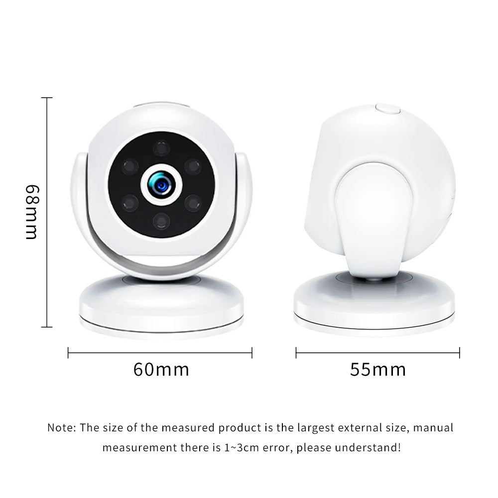 1080P Smart WiFi Camera Mini Wireless Security Camera Indoor Outdoor Wireless Camera 170° Wide Angle Lens Built-in Battery Night