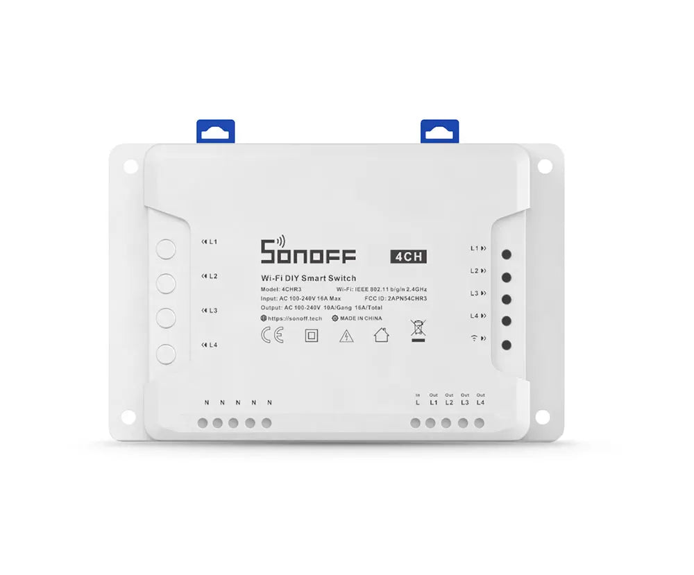 Smart Switch SONOFF 4CH R3/4CH PRO R3 WiFi 4 Gang Wireless Switch CountdownTiming Remote Control Home Automation Via Ewelink APP