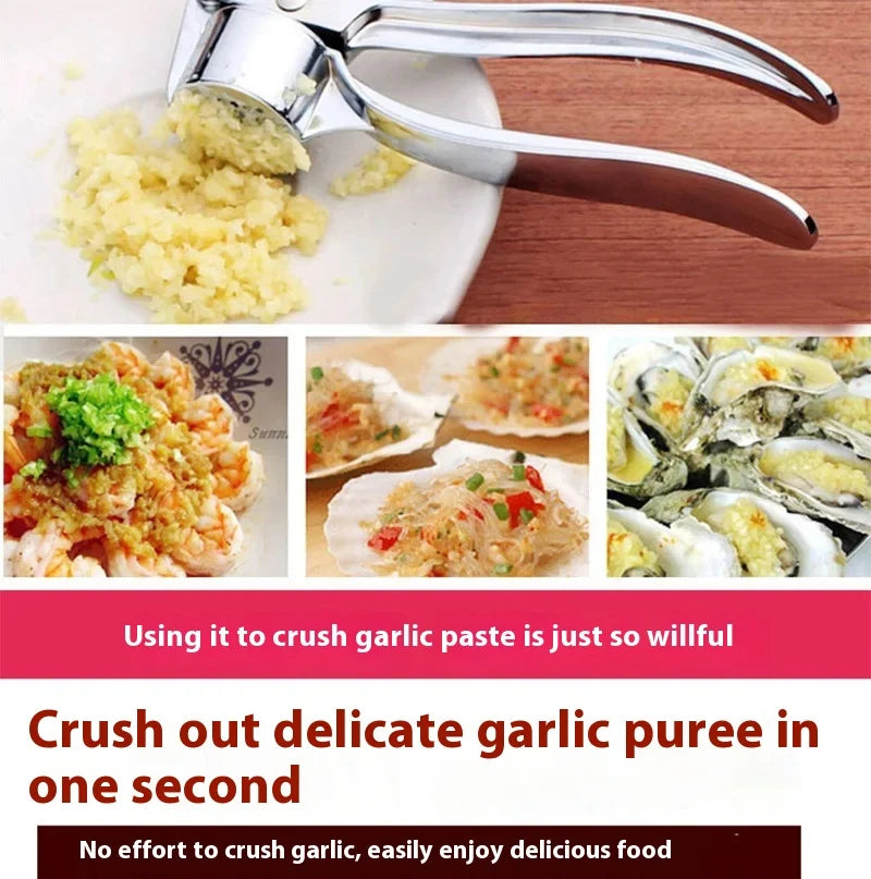 Kitchen Stainless Steel Garlic Smasher Squeezer Manual Press Grinding Tool Kitchen Accessories Kitchen Accessories Tools