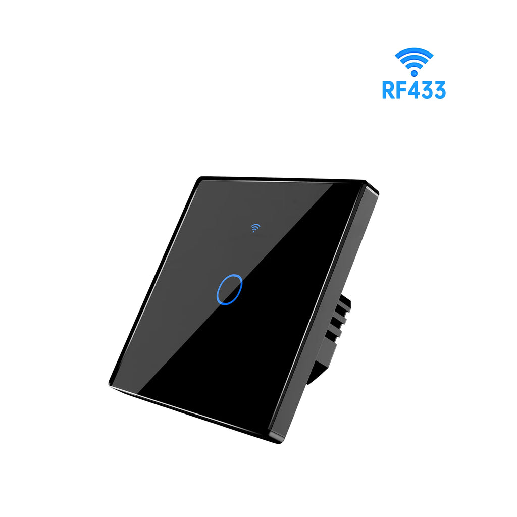 SIXWGH 1/2/3/4 Gang EU Touch Switch No Neutral Wire AC100-240V Panel Tempered Crystal Glass wall Light Sensor Switch