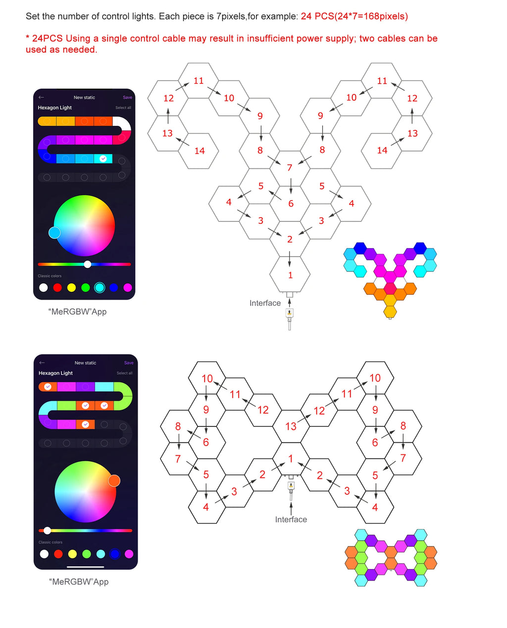 Smart LED Hexagonal Wall Lamp Quantum Panel Music Sync APP Control for Game Room Bedroom Living Room Decor Birthday Christm Gift